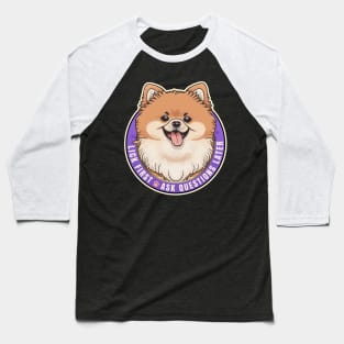 Lick First! Pomeranian Dog Design Baseball T-Shirt